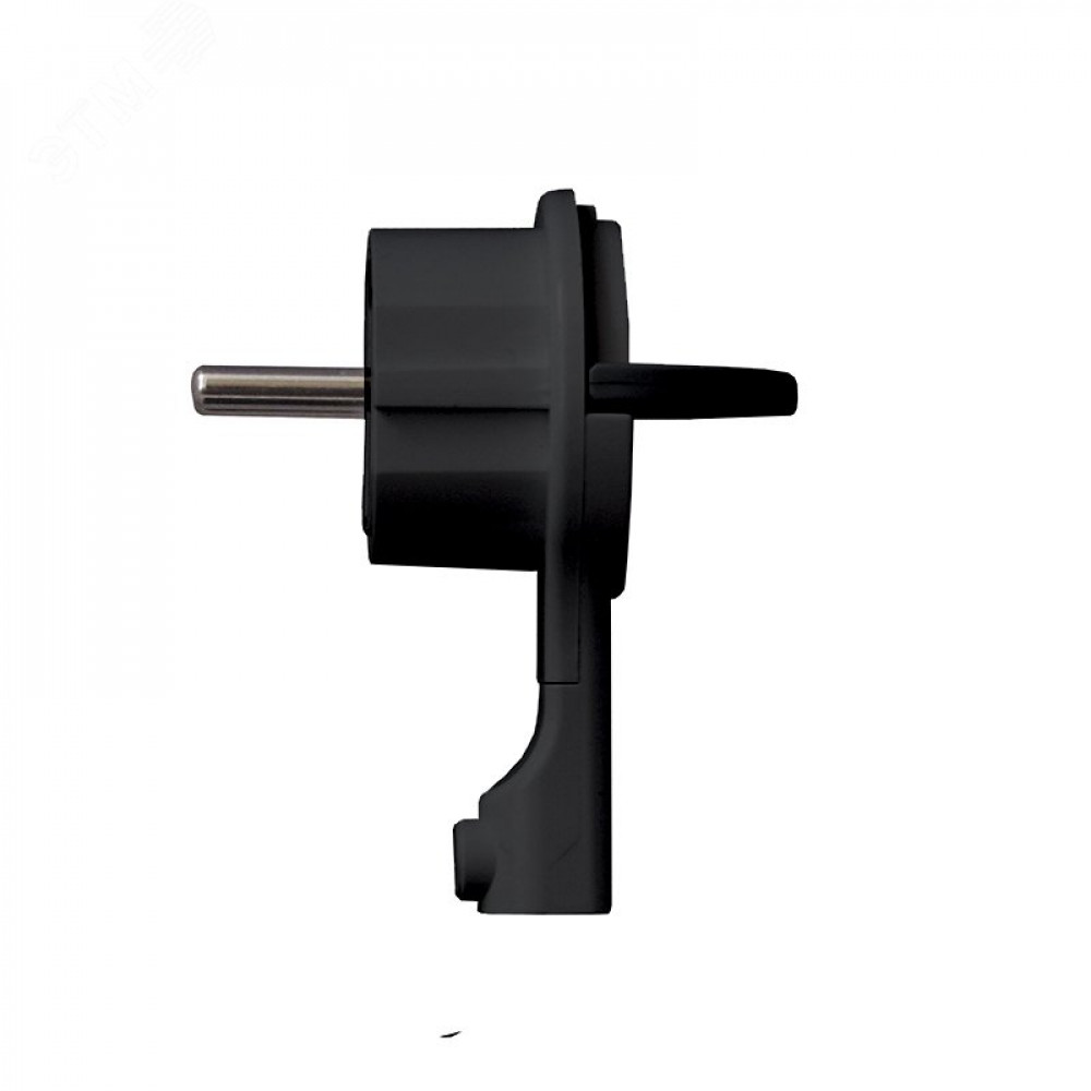 Изображение товара Вилка-невидимка с заземлением черная 16А 250В UNIVersal 5565419