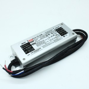 ELG-75-24B, AC-DC, 75.6Вт, IP67, вход 100…305В AC, 47…63Гц/142…431В DC, ККМ, выход 12…24В/3.15А, изоляция 3750В AC, в кожухе 180х63х35,5мм, -40…+85°С (корпус), димминг 3 в 1