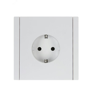 Розетка СП FORTE&PIANO FP215 16А с заземл. защ. шторки винт. крепл. бел. IEK FP-R14-16-K01