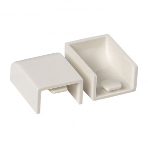 Заглушка (25х16) (4 шт) белая EKF-Plast ecw-25-16x4