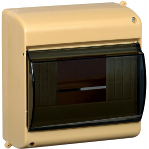 Корпус ОП КМПн 2/6 Krepta 3 IP30 для 6-х Автоматический выключатель прозр. крышка пластик. сосна MKP42-N-06-30-09-S