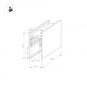 Экран матовый PIK-2000 OPAL 023987, Экран матовый для профиля PIK. УФ-защита. Длина 2000 мм, цена за 1 метр. Светопропускание 55%.