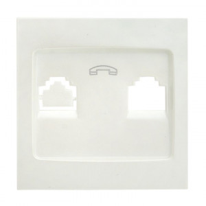 Валенсия лицевая панель розетки Phone 1-местная жемчуг EKF PROxima