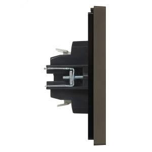 FORTE&PIANO Выключатель 2-клавишный проходной с индикацией 10А FP308 серый IEK FP-V22-1-10-1-K03