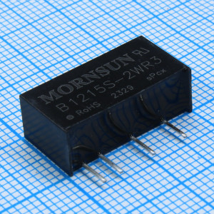 B1215S-2WR3, Преобразователь DC/DC мощность, Вт: 2 вход 12В выход 5В/133мА  изоляция: 1500В