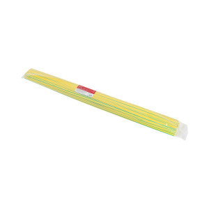 Термоусаживаемая трубка ТУТ нг 12/6 желто-зеленая в отрезках по 1м PROxima tut-12-yg-1m