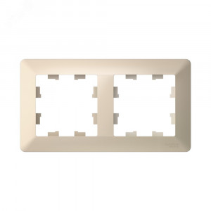 ATLASDESIGN AIR 2-постовая РАМКА, БЕЖЕВЫЙ/дымчатый белый ATN220202