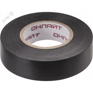 Изолента ПВХ черная 19мм 20м Онлайт 22011