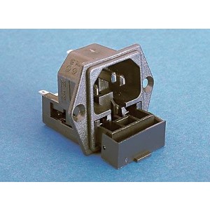 PF0030/28, Модули подачи электропитания переменного тока PWR INLET W/FUSEHLDR