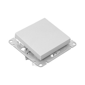 Механизм выключателя, одноклавишный, перекр-стный, алюминий Эпика EKF UP1-SWA-12