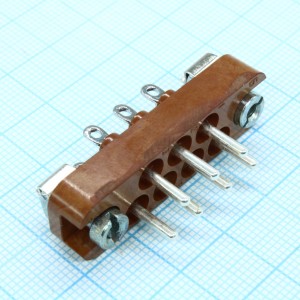РП10-7 З вилка, Соединитель  низкочастотный, прямоугольный, внутреннего монтажа
