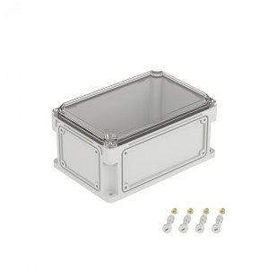 Корпус RAM box без МП 300х200х146 мм, с фланцами, прозрачная крышка высотой 21 мм, IP67 532211