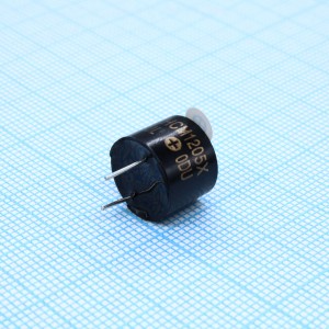 HCM1205X, Генератор звука электромагнитный со встроенной схемой +5В, 60 мА, 85 дБ, 2.4 кГц, диаметр 12х9 мм