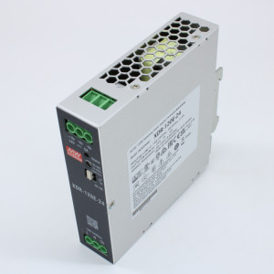 XDR-120E-24, Преобразователь AC-DC на DIN-рейку 120Вт, выход 24В/2A, рег. вых 24…29В, вход 85…264В AC, 47…63Гц /120…370В DC, DC OK, изоляция 4000В AC, 30х125,2х116мм, -40…+70°С