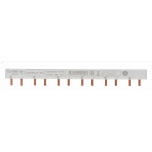 City9 Set Шина гребенчатая 2P (L1L2) шаг 18мм 12 модулей 63А C9XPH212