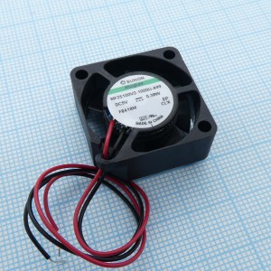 MF25100V2-1000U-A99, Вентилятор 5В 25x10 V 9800об/мин 5.1м3/час, 16дБ, подшипник Vapo