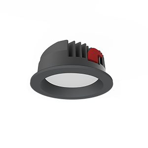Светильник светодиодный "ВАРТОН" DL-PRO круглый встраиваемый 183*80мм 35W 4000K IP65 диаметр монтажного отверстия 160-175мм черный RAL9005 V1-R0-T0557-10000-6503540