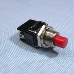 PSW-4010B RED (красн), Переключатель кнопочный на панель