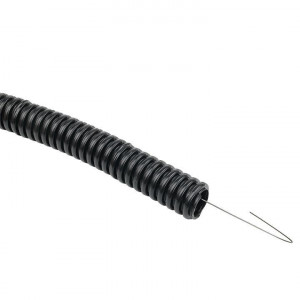 Труба гофрированная d20мм с протяжкой безгалоген. трудногорючая (FRHF) (уп.100м) Plast PROxima FRHF-20