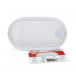 Светильник светодиодный герметичный СПП ИД-1565-ОВАЛ 15Вт 6500К 1350лм IP65 160х88мм с инфракрасным датчиком 4690612044088