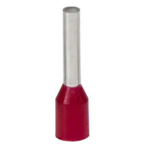 Наконечник-гильза с изол. фланцем для жилы сечением 1кв.мм, длина контактной части 12мм, красный IF1-12RD
