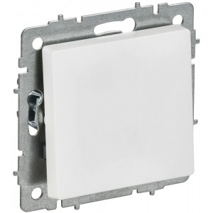 BRITE Выключатель 1-клавишный проходной 10А ВС10-1-6-БрАБ арктический белый IEK BR-V12-0-10-K91