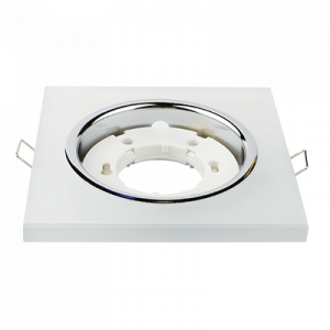 Светильник встраиваемый GX53R-glass SMT под лампу GX53 КВАДРАТ СТЕКЛО 230B матовый 4690612014111