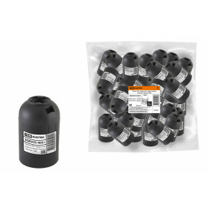 Патрон Е27 подвесной, термостойкий пластик, черный, TDM (кр.50шт) [SQ0335-0051]