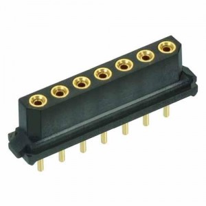 M80-8970705, Проводные клеммы и зажимы 7 POS SIL FEMALE VERT GOLD