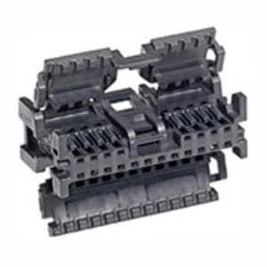 34824-1204, Автомобильные разъемы Mini50 Unsld Rec DR Bridg 20Ckt PolA BLK