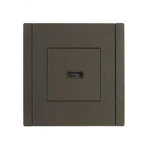 FORTE&PIANO Розетка HDMI FP340 серый IEK FP-H10-K03