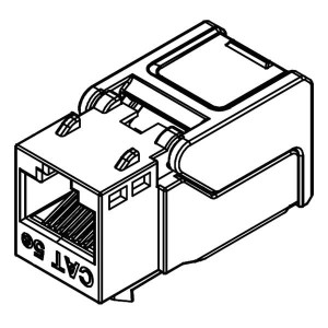SS-82000-005, Модульные соединители / соединители Ethernet Cat5E Unshielded Keystone Jack NoTool