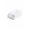 Разъем RJ45 (8P8C) под витую пару кат.5E экранир. PLUG-8P8C-U-C5-SH-100 универс. (для ож и мж кабеля) (уп.100шт) 49375