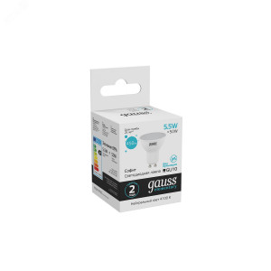 Лампа светодиодная Elementary 5.5Вт MR16 софит 4100К нейтр. бел. GU10 450лм 13626