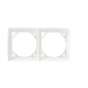ДУЭТ 2-постовая РАМКА, БЕЛЫЙ C3(2) WDE000102
