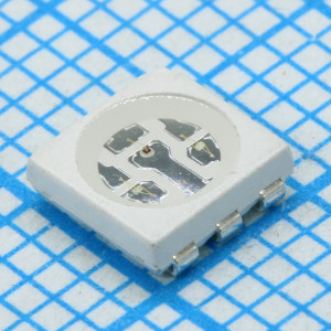 TO-5050BC-MRPBFGF, Светодиод smd 5050/RGB/630/520/465нм/прозрачный/120°