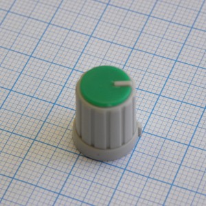 Ручка RR4853 серо-зелен. лыска d=6mm, Ручка управления, на вал 6 мм с лыской, серо-зелёная