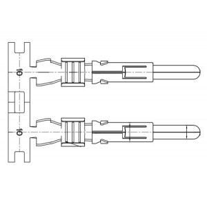 SS12A1F-10, Стандартные цилиндрические контакты SOCKET CONTACT 2.5MM GOLD FLASH PLATED