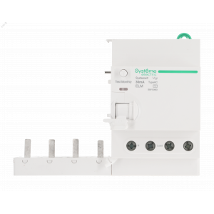 Блок дифференциального тока (ВДТ) 63A 4P 30мА Тип-AC 400В Systeme9 S9V12463