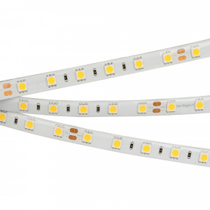 Лента герметичная RTW-SE-B60-10mm 24V Warm3000 (14.4 W/m, IP65, 5060, 5m) 015279(2), Светодиодная лента RTW-SE-B60, герметичная IP65 (SE-силиконовый верхний слой). Светодиоды 5060, 60 шт/м (300 шт на 5 м), белая плата, ширина 10 мм, скотч 3M. Цвет ТЁПЛЫЙ 3000 K, цветопередача CRI>85, угол 120°. Питание 24V, мощность 14.4 Вт/м (72 Вт на 5