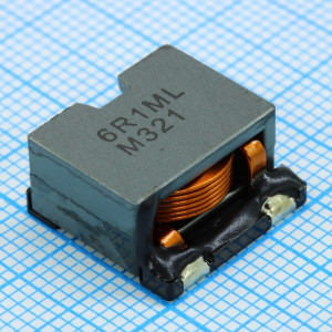 CDEP147NP-6R1MC-125, Силовая SMD индуктивность 6,1мкГн ±20% 11,6A 6,03мОм c магнитным экраном 14.9*14.9*8