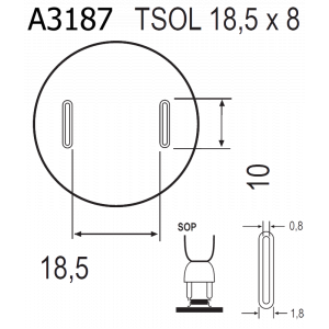 QUICK A3187, Насадка для термофена в паяльных станциях серий Quick 856, Quick 858, Quick 2008, Quick 997, Quick 861DA