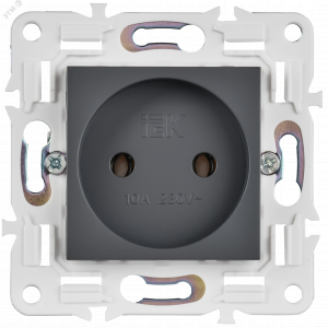 SKANDY Розетка без заземления без защитных шторок 10А SK-R02T титан IEK SK-R10-10-K48
