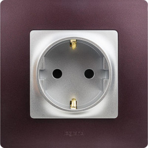 ETIKA Рамка 1 пост сливовая 672561