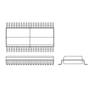 QS34XVH2245Q3G8, ИС переключателя шины передачи данных 3.3V 32-BIT BUS SWITCH