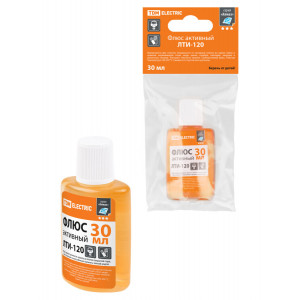 Флюс активный ЛТИ-120, кислотный, 30 мл, дозатор, инд. упаковка, серия "Алмаз" SQ1025-1505