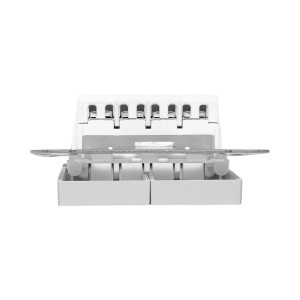 Механизм выключателя, двухклавишный, перекр-стный, алюминий Эпика EKF UP1-SWA-22