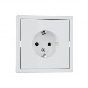 Розетка ArtGallery 16А с заземл. механизм бел. SE GAL000143