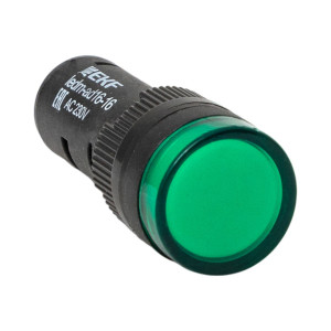 Матрица светодиодная AD16-16HS зел. 230В AC PROxima ledm-ad16-16-g, Лампа сигнальная d16-230V зел светодиодная