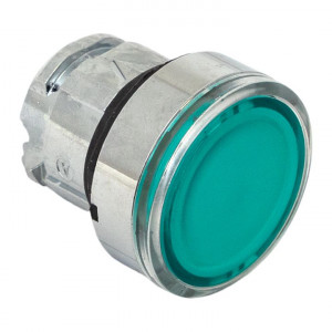 Исполнительный механизм кнопки XB4 зеленый плоский возвратный без фиксации, с подсветкой IP65 EKF XB4BW-G-65